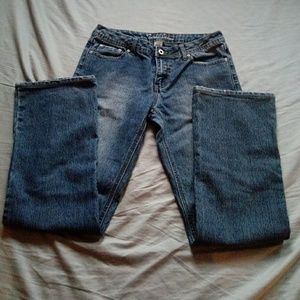 Turbo jeans size 6 with rhinestone back pockets